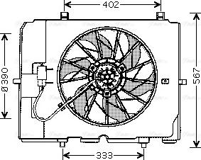 Ava Quality Cooling MS 7502 - Fen, radiator furqanavto.az