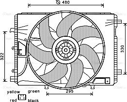 Ava Quality Cooling MS7522 - Fen, radiator furqanavto.az