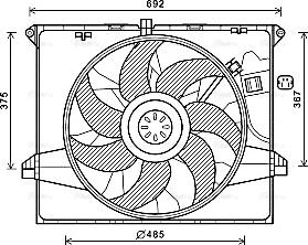 Ava Quality Cooling MS7671 - Fen, radiator furqanavto.az