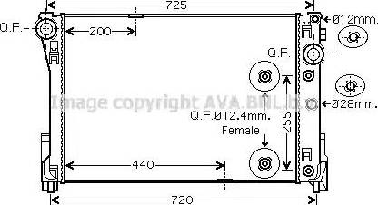 Ava Quality Cooling MSA2491 - Radiator, mühərrikin soyudulması furqanavto.az