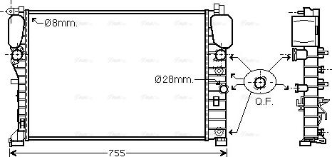 Ava Quality Cooling MSA2449 - Radiator, mühərrikin soyudulması furqanavto.az