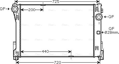 Ava Quality Cooling MSA2474 - Radiator, mühərrikin soyudulması furqanavto.az