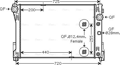 Ava Quality Cooling MSA2475 - Radiator, mühərrikin soyudulması furqanavto.az