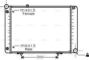 Ava Quality Cooling MSA2074 - Radiator, mühərrikin soyudulması furqanavto.az