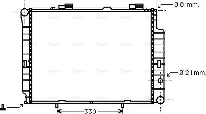 Ava Quality Cooling MSA2191 - Radiator, mühərrikin soyudulması furqanavto.az