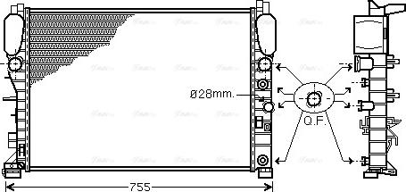 Ava Quality Cooling MSA2342 - Radiator, mühərrikin soyudulması furqanavto.az