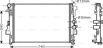 Ava Quality Cooling MSA2356 - Radiator, mühərrikin soyudulması furqanavto.az