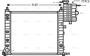 Ava Quality Cooling MSA2350 - Radiator, mühərrikin soyudulması furqanavto.az