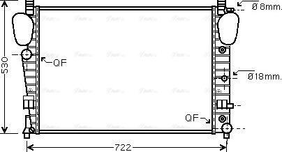 Ava Quality Cooling MSA2309 - Radiator, mühərrikin soyudulması furqanavto.az