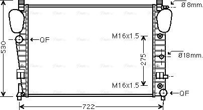 Ava Quality Cooling MSA2306 - Radiator, mühərrikin soyudulması furqanavto.az