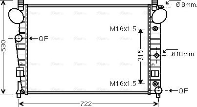 Ava Quality Cooling MSA2301 - Radiator, mühərrikin soyudulması furqanavto.az