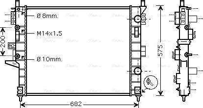 Ava Quality Cooling MSA2331 - Radiator, mühərrikin soyudulması furqanavto.az