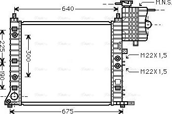 Ava Quality Cooling MSA2243 - Radiator, mühərrikin soyudulması furqanavto.az