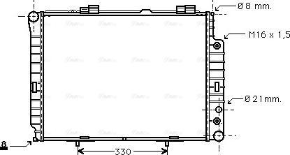 Ava Quality Cooling MSA2214 - Radiator, mühərrikin soyudulması furqanavto.az