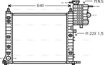 Ava Quality Cooling MSA2216 - Radiator, mühərrikin soyudulması furqanavto.az