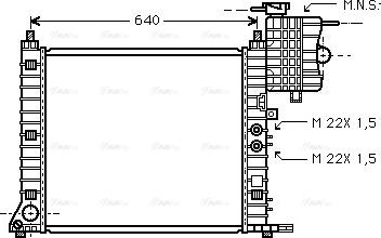 Ava Quality Cooling MSA2218 - Radiator, mühərrikin soyudulması furqanavto.az