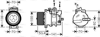 Ava Quality Cooling MSAK431 - Kompressor, kondisioner furqanavto.az