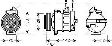 Ava Quality Cooling MSAK437 - Kompressor, kondisioner furqanavto.az
