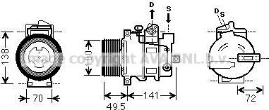 Ava Quality Cooling MSAK476 - Kompressor, kondisioner furqanavto.az