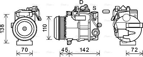 Ava Quality Cooling MSAK682 - Kompressor, kondisioner furqanavto.az