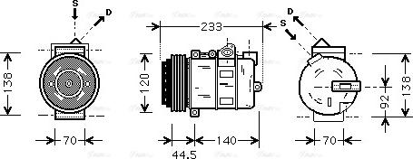 Ava Quality Cooling MSAK277 - Kompressor, kondisioner furqanavto.az