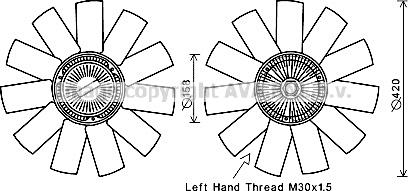 Ava Quality Cooling MSF655 - Fen, radiator furqanavto.az