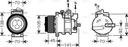 Ava Quality Cooling MS K429 - Kompressor, kondisioner furqanavto.az