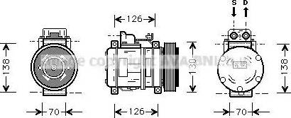 Ava Quality Cooling MS K054 - Kompressor, kondisioner furqanavto.az