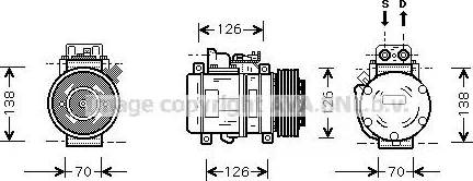 Ava Quality Cooling MS K084 - Kompressor, kondisioner furqanavto.az