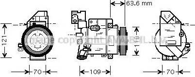 Ava Quality Cooling MS K075 - Kompressor, kondisioner furqanavto.az