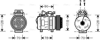 Ava Quality Cooling MS K275 - Kompressor, kondisioner furqanavto.az