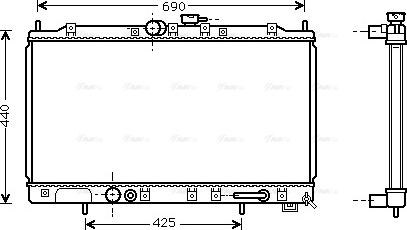 Ava Quality Cooling MT 2123 - Radiator, mühərrikin soyudulması furqanavto.az