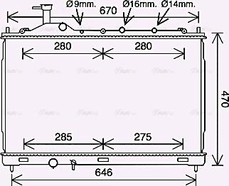 Ava Quality Cooling MT2262 - Radiator, mühərrikin soyudulması furqanavto.az