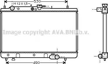 Ava Quality Cooling MZ 2095 - Radiator, mühərrikin soyudulması furqanavto.az