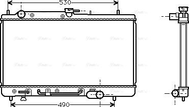 Ava Quality Cooling MZ 2091 - Radiator, mühərrikin soyudulması furqanavto.az