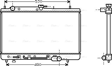 Ava Quality Cooling MZ 2068 - Radiator, mühərrikin soyudulması furqanavto.az