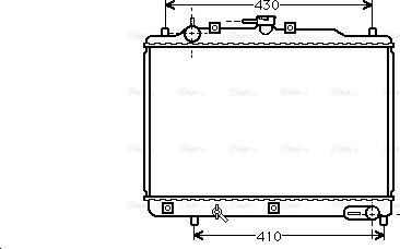 Ava Quality Cooling MZ 2070 - Radiator, mühərrikin soyudulması furqanavto.az