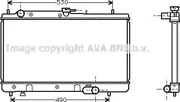 Ava Quality Cooling MZA2071 - Radiator, mühərrikin soyudulması furqanavto.az