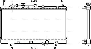 Ava Quality Cooling MZ 2151 - Radiator, mühərrikin soyudulması furqanavto.az