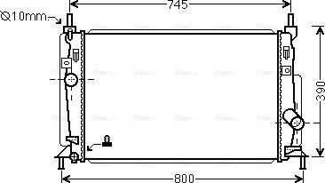 Ava Quality Cooling MZ2246 - Radiator, mühərrikin soyudulması furqanavto.az