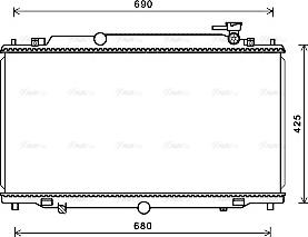 Ava Quality Cooling MZ2280 - Radiator, mühərrikin soyudulması furqanavto.az