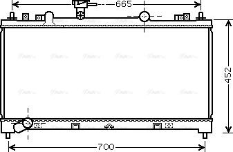 Ava Quality Cooling MZ2226 - Radiator, mühərrikin soyudulması furqanavto.az