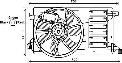 Ava Quality Cooling MZ7545 - Fen, radiator furqanavto.az