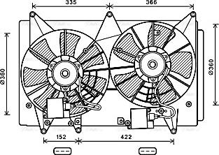 Ava Quality Cooling MZ7548 - Fen, radiator furqanavto.az