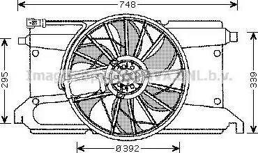 Ava Quality Cooling MZ 7538 - Fen, radiator furqanavto.az