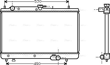 Ava Quality Cooling MZA2066 - Radiator, mühərrikin soyudulması furqanavto.az