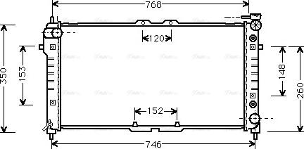 Ava Quality Cooling MZA2037 - Radiator, mühərrikin soyudulması furqanavto.az