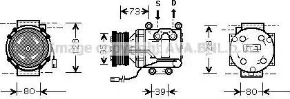 Ava Quality Cooling MZ K170 - Kompressor, kondisioner furqanavto.az