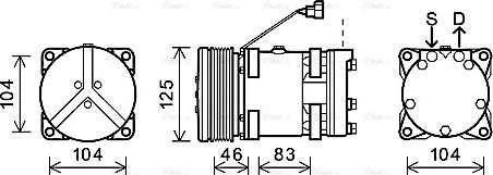 Ava Quality Cooling NHAK011 - Kompressor, kondisioner furqanavto.az