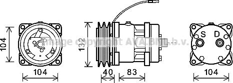 Ava Quality Cooling NHK013 - Kompressor, kondisioner furqanavto.az